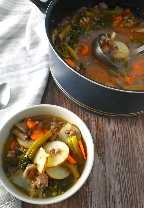 Sausage Vegetable Soup - The Small Town Foodie